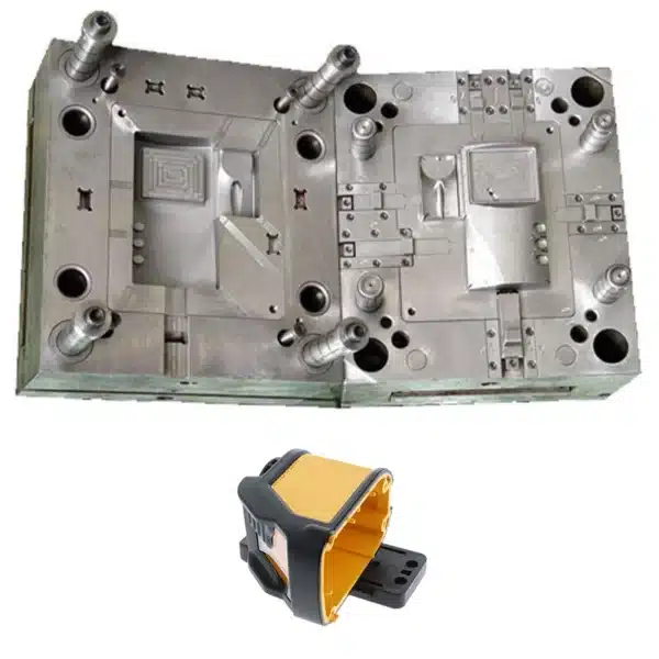 Overmold for Architectural Measuring Instrument Shell Overmold for Architectural Measuring Instrument Shell