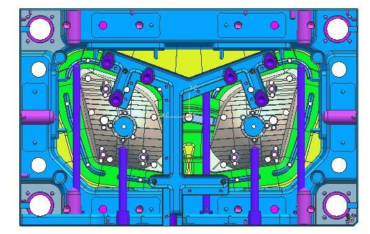 The Design Points And Technical Summary Of The Injection Mold For The Headlight Reflector Of Automobiles.